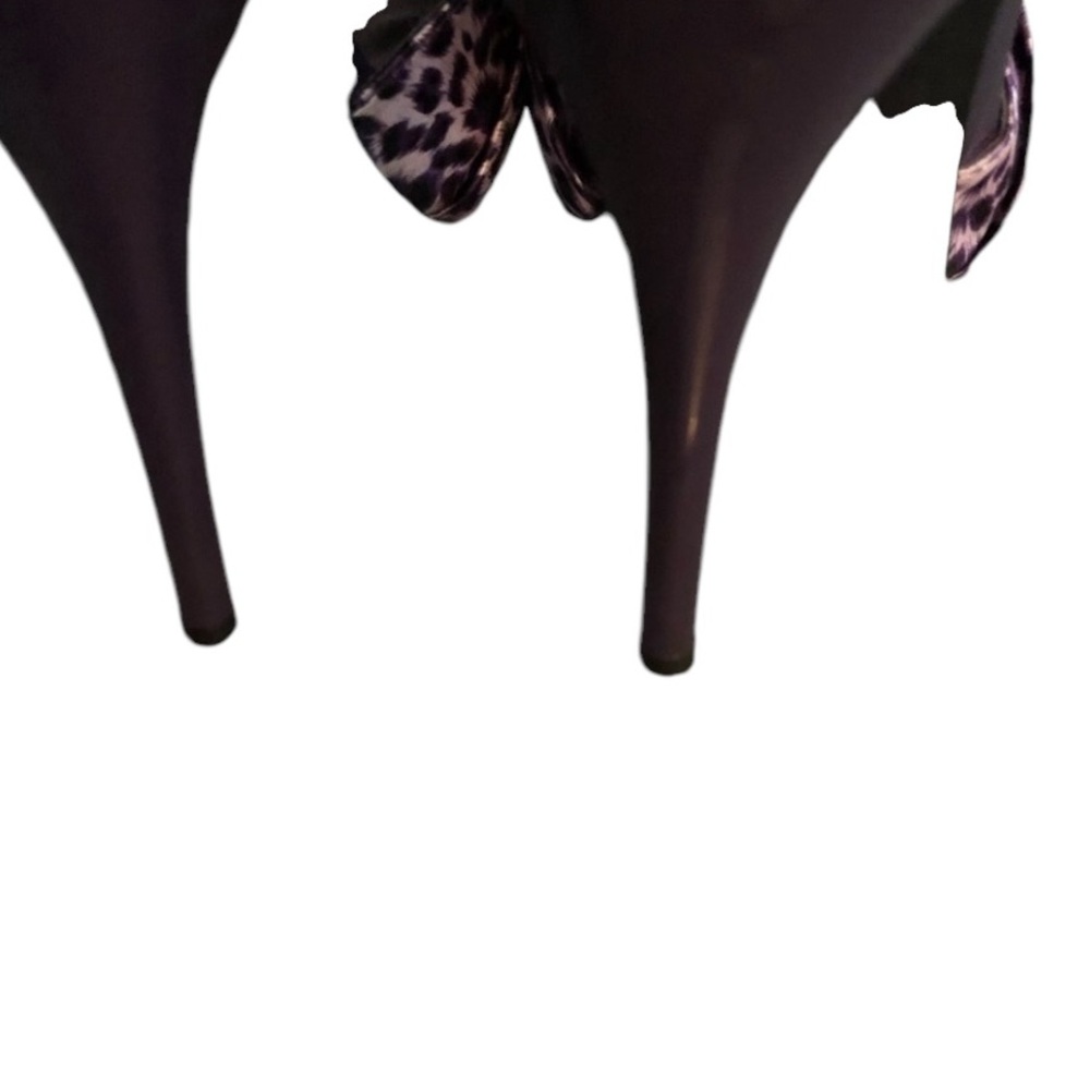 Wild Rose size 10 Purple Leopard Heels platform at toe for comfort - Picture 7 of 10